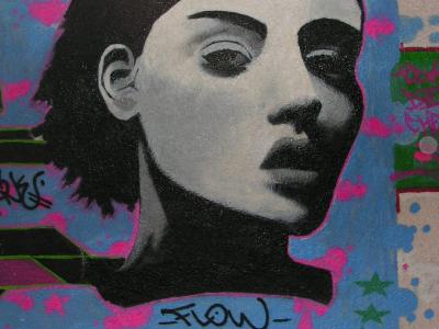 Visage expressif à Luminy, Marseille 2003