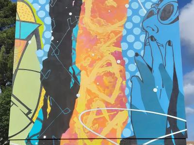 Abstraction coloree par Reso