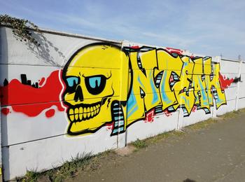 Skull france-saint-nazaire-graffiti