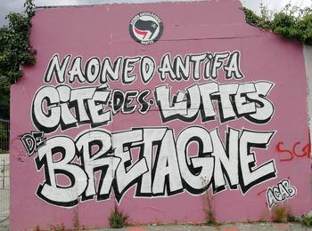 Naoned antifa : Cité des luttes de Bretagne france-nantes-graffiti