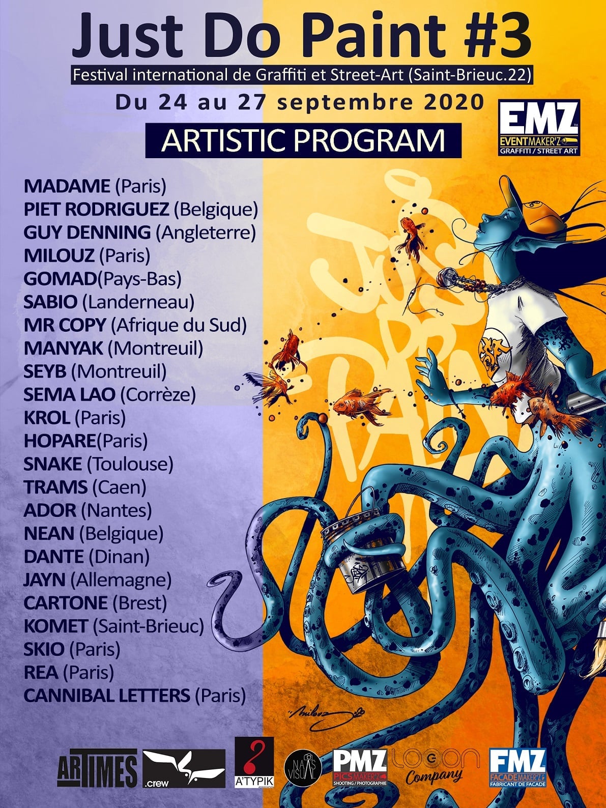 Saint-Brieuc, festival de street-art : JUST DO PAINT #3